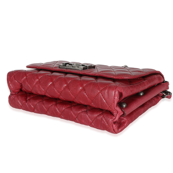 Chanel 12P Red Glazed Calfskin Veau Brilliante Flap Bag - Picture 2 of 8